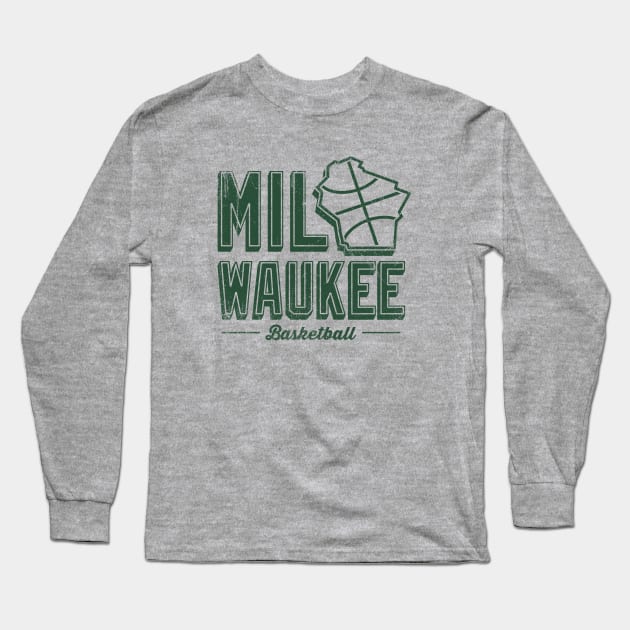 Milwaukee Basketball 2 Long Sleeve T-Shirt by KFig21